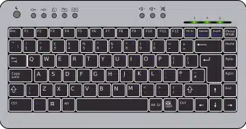 keyboard, black, compact